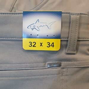 Gray Shark Logo Pants 32x34